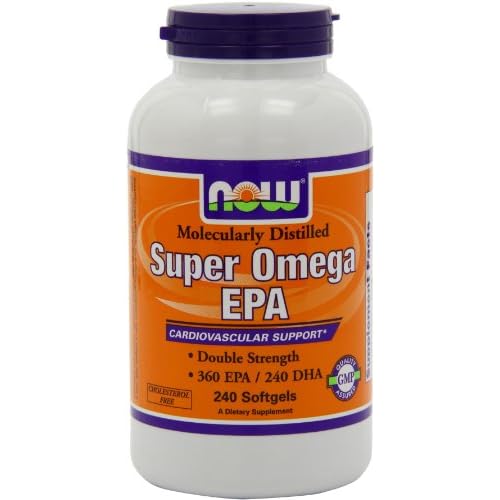NOW Foods Super Omega EPA, 360 EPA/240 DHA Double Strength, 240 Softgels, image