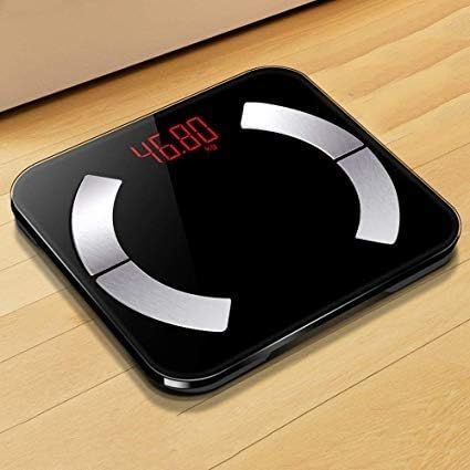 JCM Weight Scale Electronic Personal Scale, Tempered Glass Body Metric Imperial Weight Easy to Read Digital Display(Powder) ZJ (Style : 1)