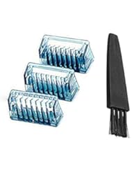 Replacement Shaver Comb 3 PCS with Brush for Electric Solo Shaver Size Comb Trimmer Solo Micro Touches Replacement Tooth Combs