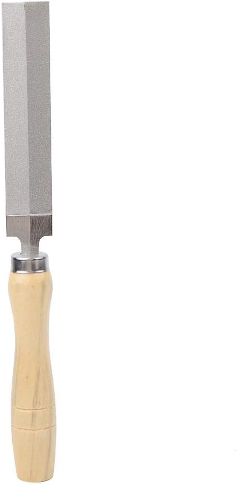 Hilitand 5in Diamond Rasp Grinding Tool with Wood Handle for Woodworking Garden Tool, 5 in