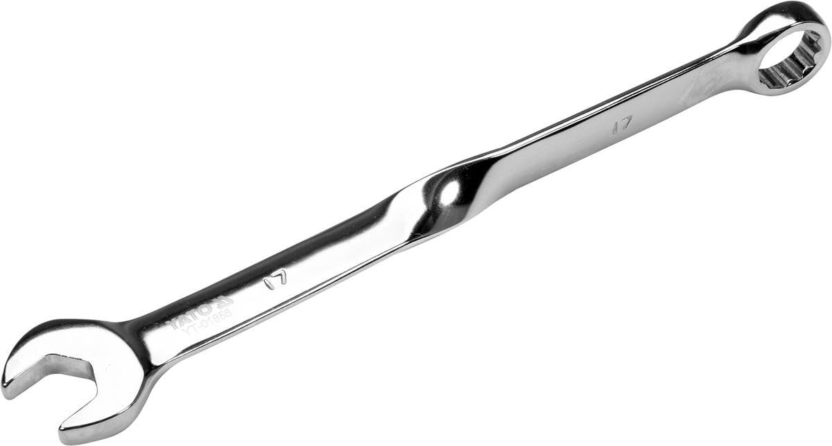 Yato YT-01856 Combination Spanner, Twisted Construction, Size 17mm
