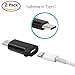 USB-C Adapter with Keychain - i Cable Female to USB Type C Male,Data Sync and Charging Adapter for Galaxy Note 9 Pixel 3 (USB-C, Black)