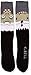 K. Bell Men's Leg Eating Animal Novelty Crew Socks, Zombie (Black), Shoe Size: 6-12