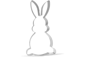 Keewah 5 Inch Easter Bunny Cookie Cutter - Stainless Steel, 1 Piece