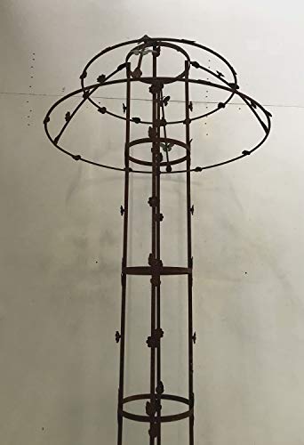 Gabella Rankstab Rankhilfe Rankgitter Obelisk Monet XXL ROST für Kletterrose