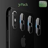 JingooBon Camera Lens Protectors Compatible with iPhone X/Xs/Xs Max [3 Pack], Ultra Thin High Definition Tempered Glass Screen Protector, Bubble-Free Anti-Scratch Super Clear for iPhone X/Xs/Xs Max