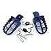 TC-Motor Blue Aluminum Footrest Foot Rest Foot Pegs Footpegs For Yamaha PW50 PW80 TW200 TTR90 TTR90E And Honda XR50R CRF50 CRF70 CRF80 CRF100F Dirt Motor Bike Motorcycle Motocross