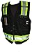 HIGH VISIBILITY BLACK/LIME VEST