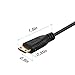 J&D Mini HDMI to VGA with Audio Adapter Cable Converter (Black, Adapter with Audio)