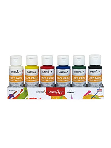 Handy Art Primary Face Paint Kit, Assorted, 2-Ounce