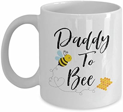 Daddy To Be, Bee, Bumble Bee, Daddy, Bee Baby Shower, Honey Bee, Pregnancy Reveal, Gifts For Dad, Gender Reveal, Pregnancy Announcement, Mug