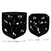 Set OEM Black RAM 1500 4X4 plus Grille Tailgate 5.7 Liter HEMI Emblems Badge Replacement for RAM 1500 2013-2018 Black