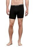 Kenneth Cole New York Men's Superfine Cotton Boxer Brief, Black, Medium (Pack of 2)