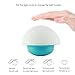 Touch Sensor Night Light for Baby MECO Mushroom Design Color Changing LED Nightlight Touch Sensitive Multicolor Bedside Tumbler Lamp for Kids Bedroom (Blue)