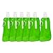 Juvale Flat Collapsible Water Bottle (6-Pack) BPA-Free 16 Ounce Foldable Hydration Travel Flask, Green