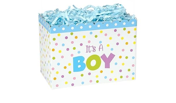 Decorated Basket For Baby Shower Baby Boy Guest Corsage Holder Decoration Ebay
