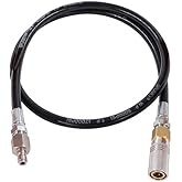 Manloney LLC Paintball Airsoft Fill Whip Hose 4500psi PCP Fill ing & Charging System with Foster Quick-Detach Hose Assembly (36 inches Length / DN2 Microbore Charging System)