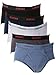Men's Full Cut Cotton Bikini Briefs Underwear Solid Color (Pack of 5)