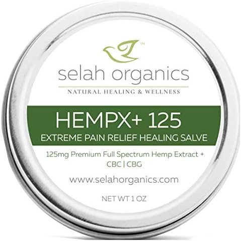 HempX125+ Premium Extreme Pain Relief Healing Salve (125mg+ 20mg CBC,CBG Full-Spectrum Hemp Extract) (200mg Kava Kava) - (1oz)