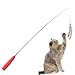 Avolare Cat Feather Toy Teaser and Exerciser for Cat Interactive Cat Toys Retractable Cat Wand Teaser Cat Catcher for Exercising Kitten Catnip Or Cat