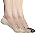 Walkon Women's No-Show SocksLovely Lace Toe - 3Pair Pack