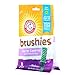Arm & Hammer For Pets Brushies Dental Treats for Dogs | Dog Dental Chews with Baking Soda Fight Bad Breath, Plaque & Tartar without Brushing | Mint Flavor, 8 Pcs