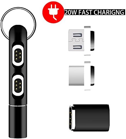 Type C Super Fast Magnetic Charging Cable Adapter,Seekermaker 20w And Max to 4.3A Usb Type C Cable to Type c and micro usb android Magnetic Fast charger adapter 2in1