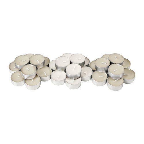 IKEA SINNLIG Scented tealight, Vanilla Pleasure candles 30pack