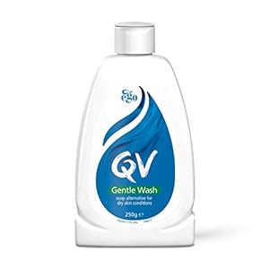 QV Gentle Wash 250g, Soap-Free, Moisturising, Low Irritant, PH Balanced, Body Wash for Eczema and Dry Skin Conditions