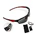 [Gift Idea] L.V.X.ING LVX543 Fashion Polarized Iridium Unbreakable Lightweight Tr90 Frame Sports Men and Women Sunglasses For Fishing Running Cycling Red/Black