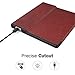 MoKo Case Fits All-New 7“ Kindle Oasis (9th and 10th Generation ONLY, 2017 and 2019 Release), Premium Ultra Lightweight Shell Cover with Auto Wake/Sleep - Wine Red