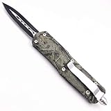 NNN NK Green EDC Folding Knife Double Action Safety Knife Tactical Pocket Knife Hunting Outdoor Activities Double Edge ...