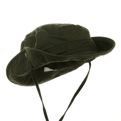 Washed Hunting Hats-Olive L