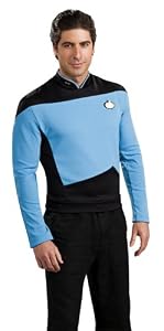 Star Trek the Next Generation Deluxe Blue Shirt, Small Costume