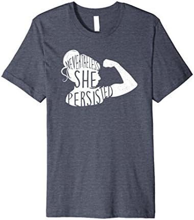 Mens Nevertheless, She Persisted silhouette - Feminist , Resist XL Heather Blue