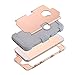 iPhone SE Case, Pandawell? Hybrid Heavy Duty Shockproof Full-Body Protective Case with Dual Layer [Hard PC+ Soft Silicone] Impact Protection for Apple iPhone SE / iPhone 5 SE - Rose Gold/Grey