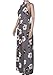 YOMISOY Womens Halter Neck Floral Printed High Waisted Beach Party Maxi Dress