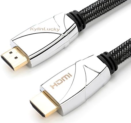 HDMI Cable 20ft By KylinLucky-Ultra High Speed HDMI 2.0 Cable |18Gbps-Nylon Braided HDMI Cord - 4K 1080p 3D -For PS4, PS3, XBox one, Xbox 360 and other devices with HDMI port