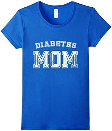 Womens Diabetes Mom Awareness T-Shirt Sports Style Mother Diabetic  XL Royal Blue
