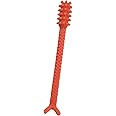 Denture Dart V4 Hard Plastic Denture Brush - Denture Gel Adhesive Remover - Remove Denture Gel Adhesive from Mouth & Gums, Oral Hygiene Products, Scraper w/Textured Grip and Rigid Bristles