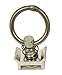 Pit Posse Single S Track Stud Ring Tie Down-Silver
