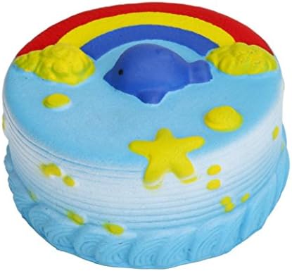 Joykith Jumbo Slow Rising Squishy Sea Cake Cream Scented Charms Kawaii Squishies Toys For Kids and Adults
