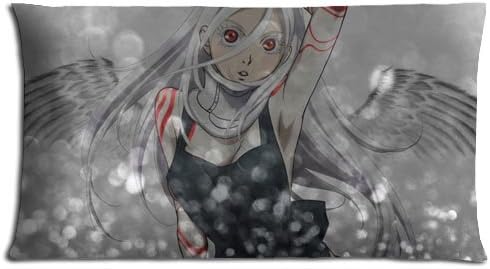 Polyester Cotton Elegant Throw Pillow Cover Case Deadman Wonderland Zippered Quality 20x36(inch) 50x90(cm)