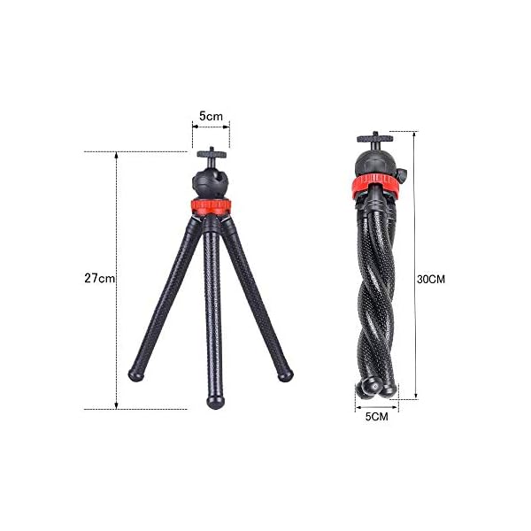 Acetaken Stativ für Tascam Recorder DR-40 DR-05 DR-22WL DR-44WL DR-100MKIII 30,5 cm – Bild 4