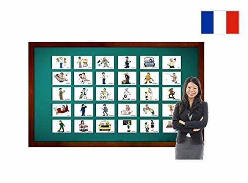 Fiches de vocabulaire - Professions - Occupations and Jobs Flashcards in French