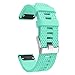 Fit for Garmin Fenix 5S Watch Band, Fenix 5S Plus Bands, 20mm Easy Fit Silicone Bands Bracelet Straps Wristbands Accessory Fit for Garmin Fenix 6S, Fenix 6S Pro for Women Men (Purple Mint Green White)