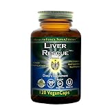 HealthForce SuperFoods Liver Rescue, Liver Detoxifier and Regenerator Supplement, All-Natural, Organic, Vegan, Essential Herb Extracts, 120 Count