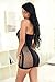 ADOREJOY Womens Lingerie Bodysuit Chemise Teddy Naughty Babydoll Nighty(Black,2XL)