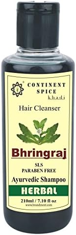 Continent Spice Khadi Bhringraj Herbal Hair Cleanser (210ml) -(SLS-Paraben Free) CS682005