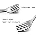 Kids Forks, E-far Stainless Steel Toddler Baby Fork Set, Non-toxic & Cute Animals Pattern, Matte Polished & Dishwasher Safe - 6 Pack